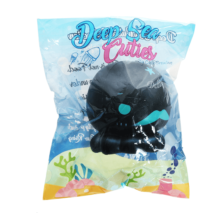 Deep Sea Cutie Black Octopus Squishy 16Cm Slow Rising with Packaging Collection Gift Soft - Trendha