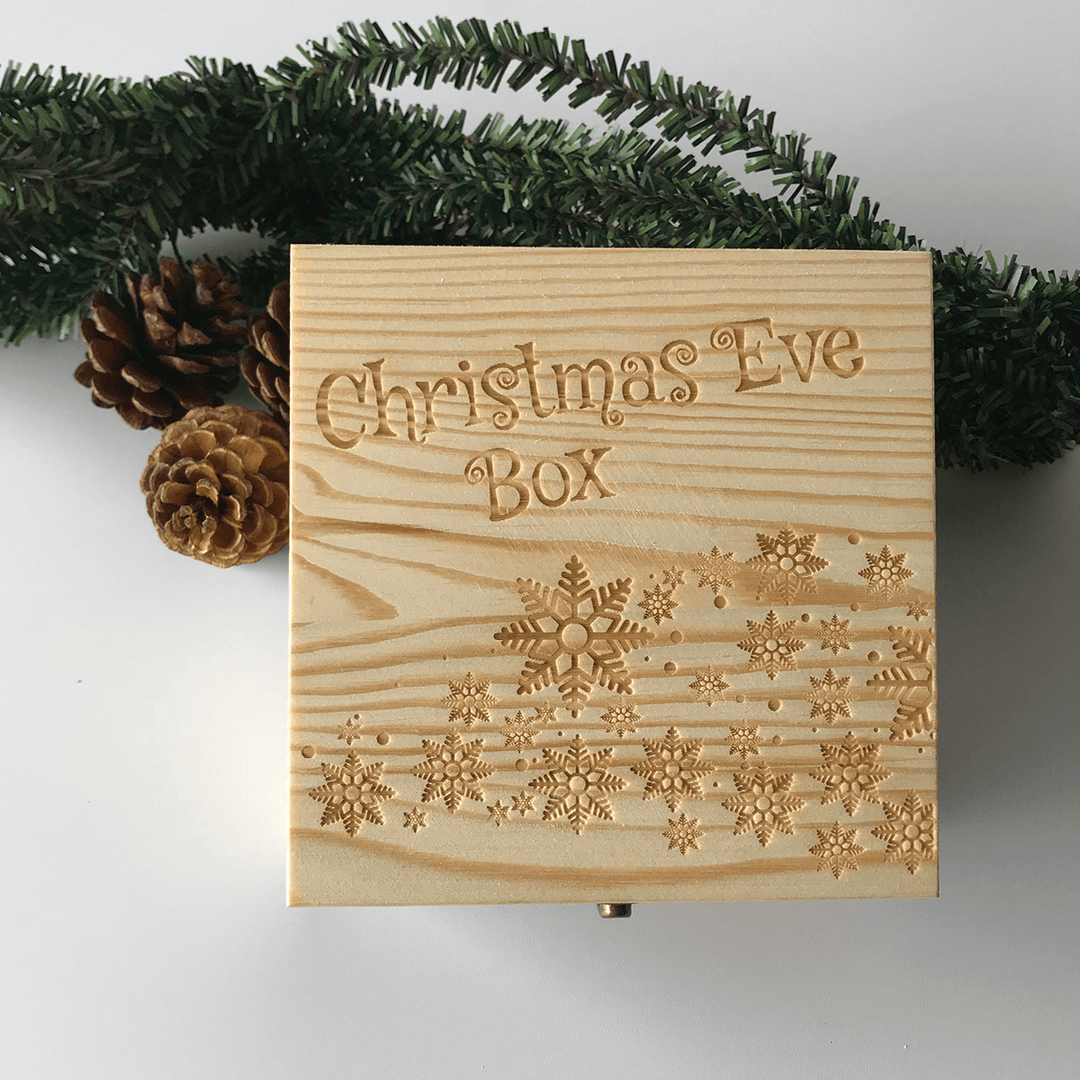 Wooden Christmas Eve Gift Box Decoration Box Toys - Trendha