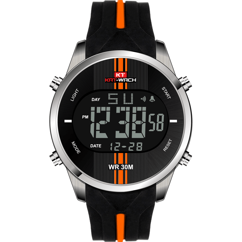 KAT-WACH KT716 Digital Watch Fashion Silicone Stopwatch Waterproof Watch Alarm Outdoor Sport Watch - Trendha
