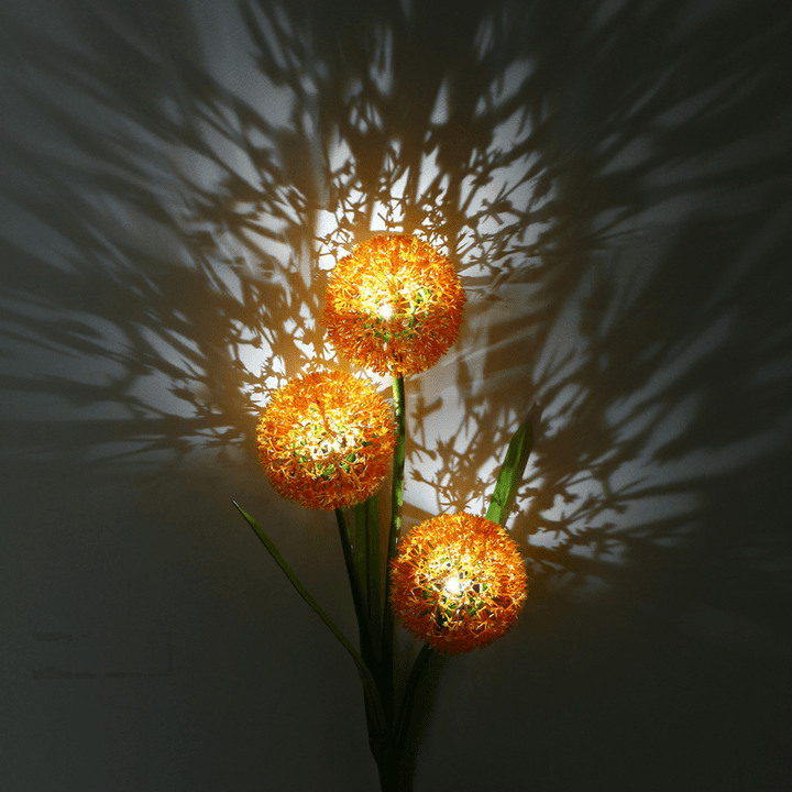 Dandelion LED Optical Fiber Solar Power Outdoor Light Lamp - Trendha