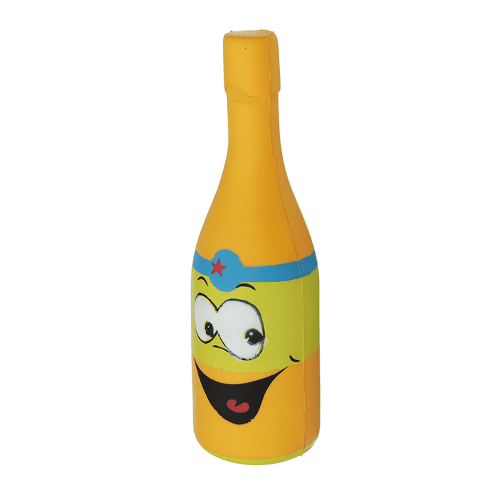 Squishy Jumbo Yellow Beer Bottle 20Cm Slow Rising Soft Collection Gift Decor Toy - Trendha
