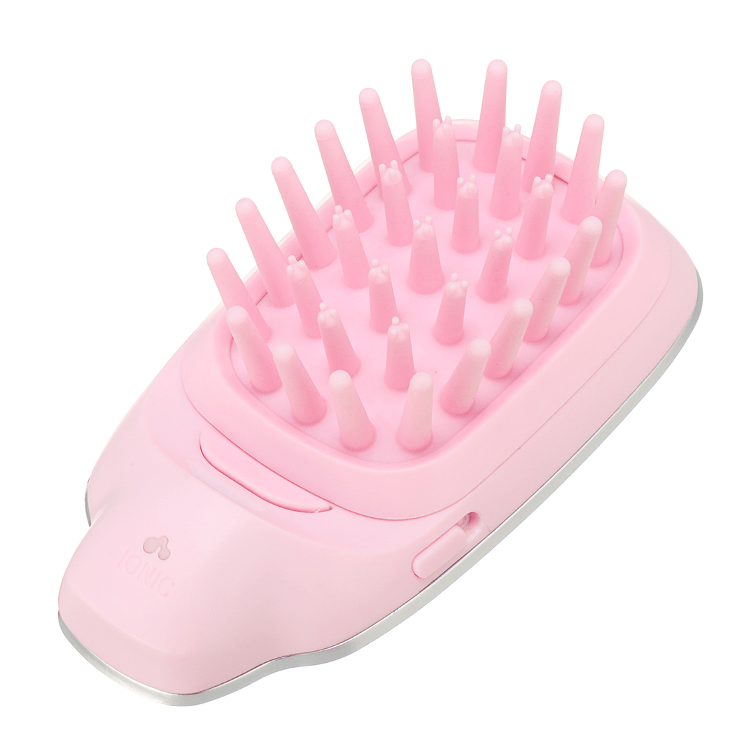 2 in 1 Portable Takeout Mini Electric Smooth Ionic Hair Brush with Massage Comb Head - Trendha