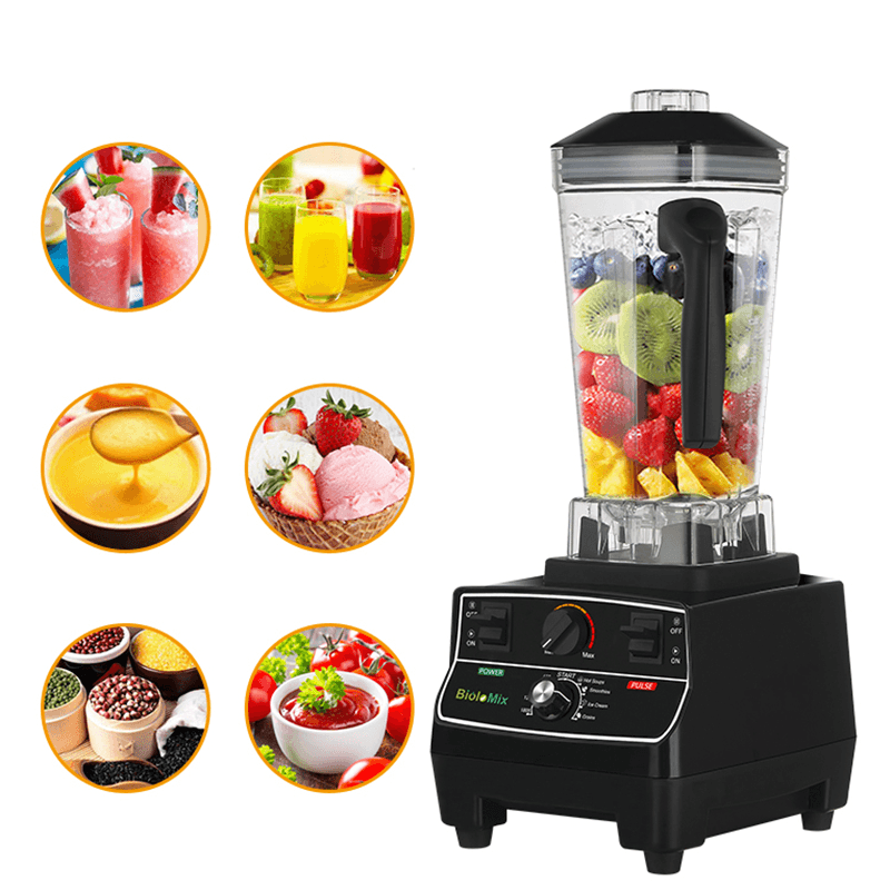 Biolomix T5300 Blender 2200W 2L Electric Countertop Blender for Smoothies Ice and Frozen Fruit - Trendha