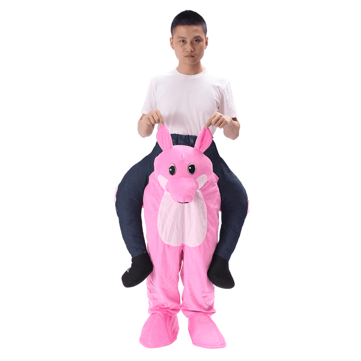 Halloween Carry Me Back Ride on Mascot Costume Animals Party Fancy Dress Adult - Trendha