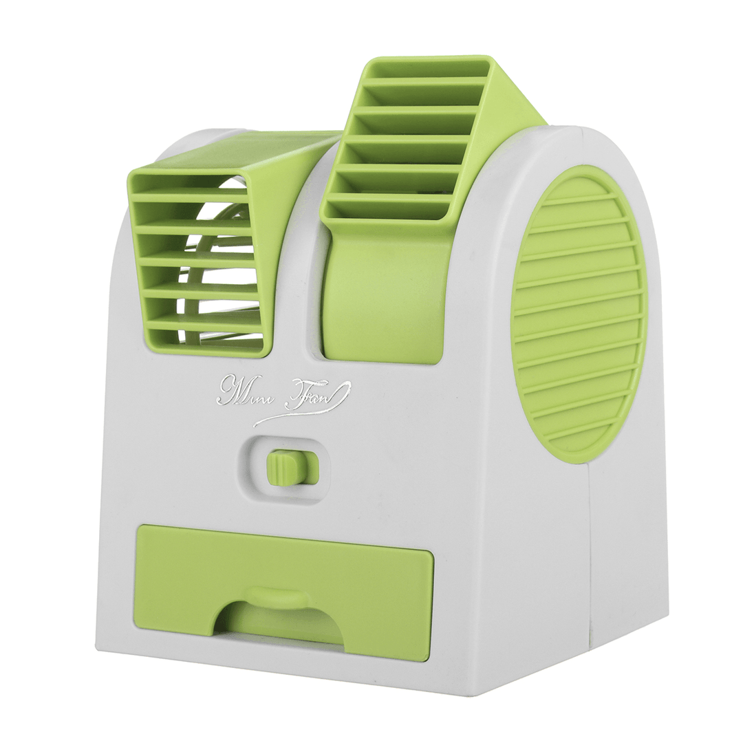 USB Mini Portable Desktop Air Conditioner Small Fan Cooling Humidifier Cooler - Trendha