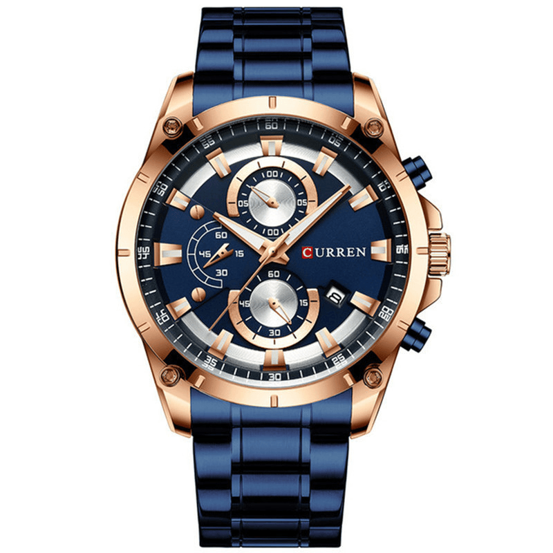 CURREN 8360 Multifunction Business Style Men Wrist Watch Luminous Display Quartz Watches - Trendha