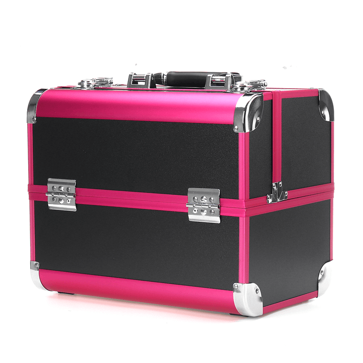 Makeup Box Large Capacity Portable Manicure Tattoo Toolbox Cosmetic Bag Female Portable - Trendha
