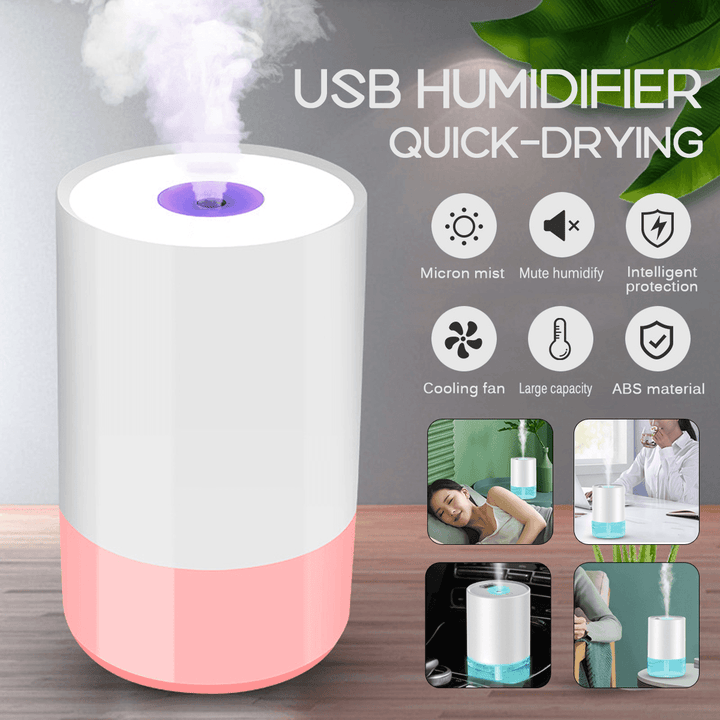 Mini Desktop 320Ml Smart Air Humidifier for Home Car USB Charging 3D Nano-Mist Low Noise - Trendha