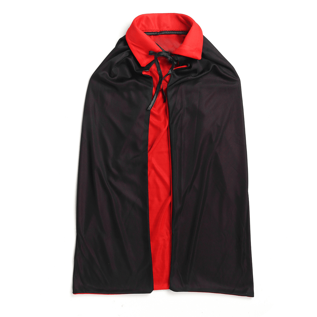 Halloween Cape Red and Black Double-Sided Hooded Children'S Adult Party Dress up Cape - Trendha