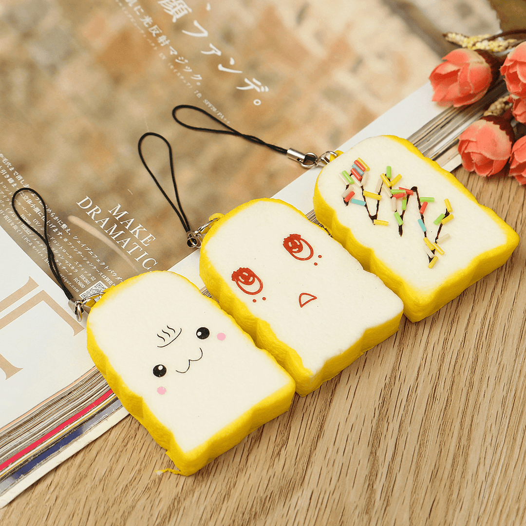 13PCS Simulated Bread Phone Pendant Phone Strap Cute Decoration - Trendha