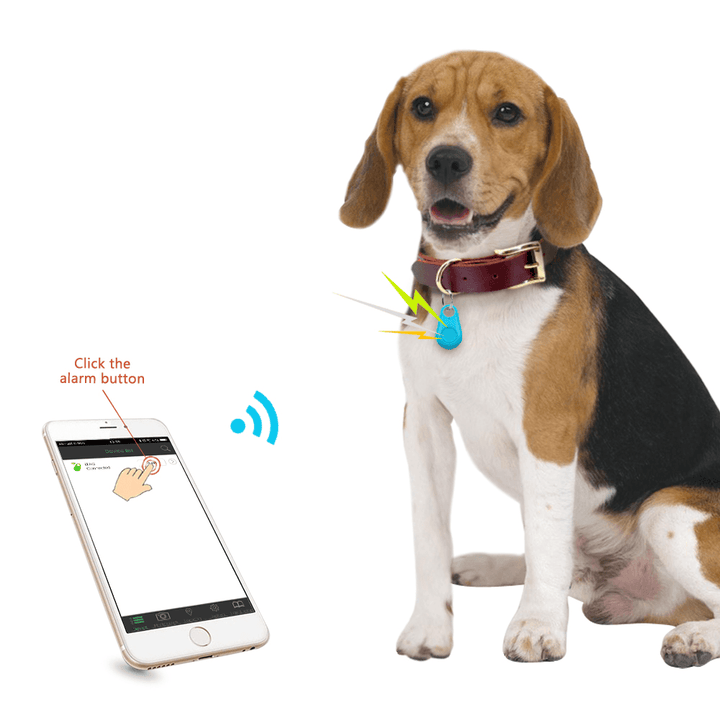 Ranres Pet Smart Bluetooth Tracker Mini Anti-Lost Waterproof Bluetooth Locator Tracer for Pet Dog Cat Kids Car Wallet Key Collar Accessories - Trendha