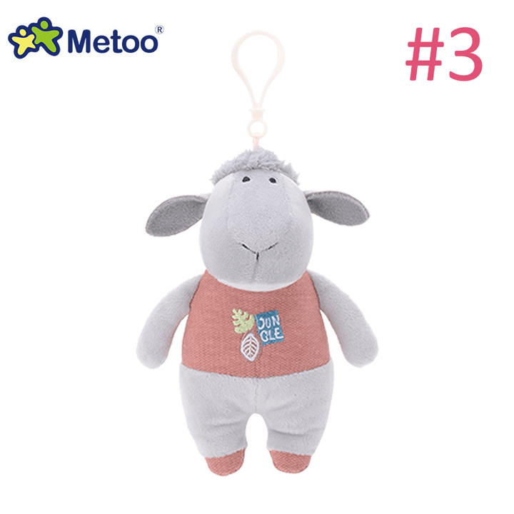 Metoo Horse Zebra Lamb Plush Doll Backpack Strap Accessories Key Chain Creative Gift - Trendha