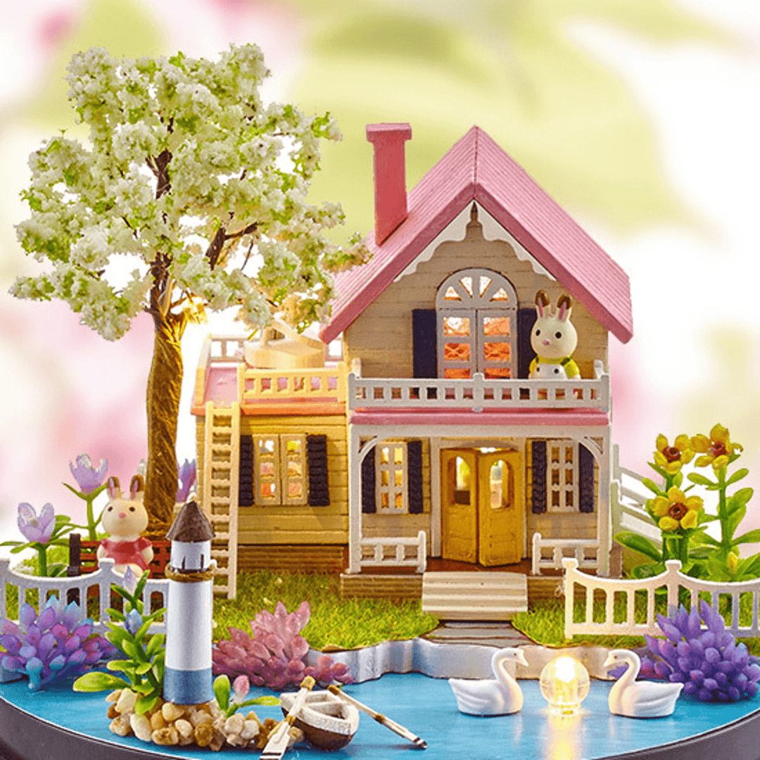 DIY Music Box Dolls House Dollhouse Handmade Miniature Kids Kits Toy Gift - Trendha