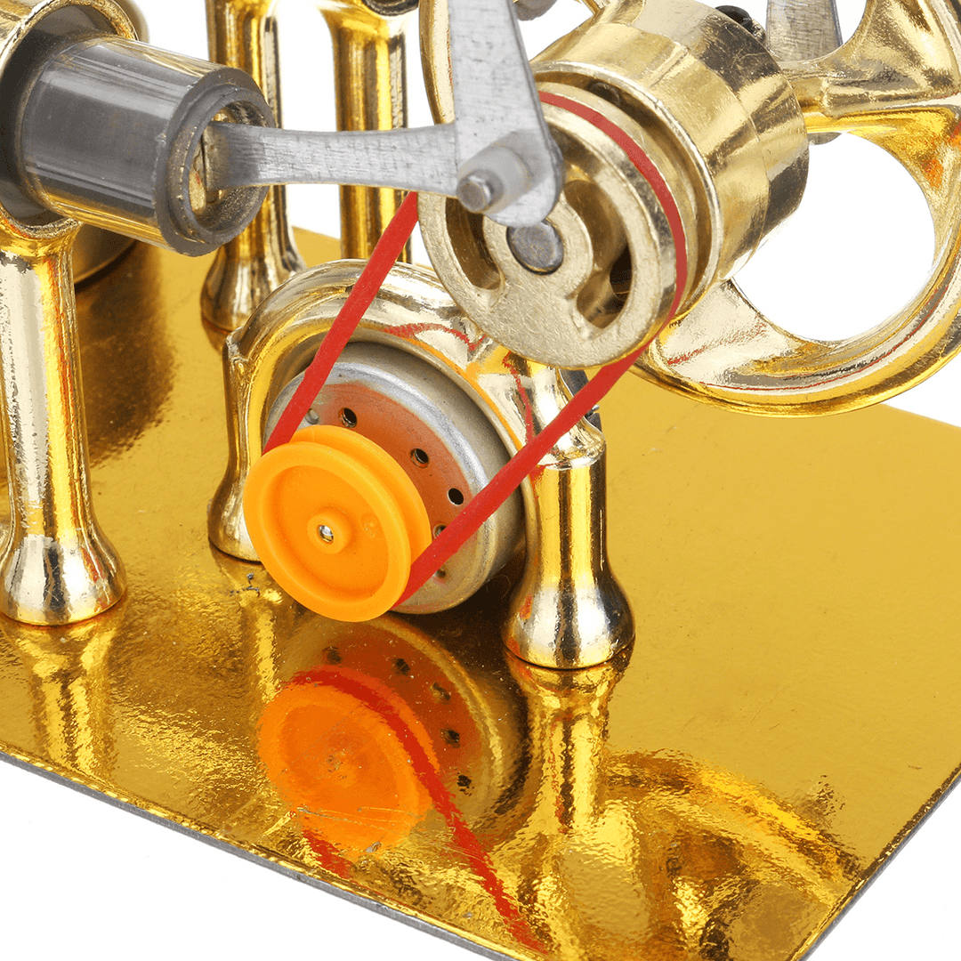 STEM Mini Hot Air Stirling Engine Generator Double Cylinder Engine Model - Trendha