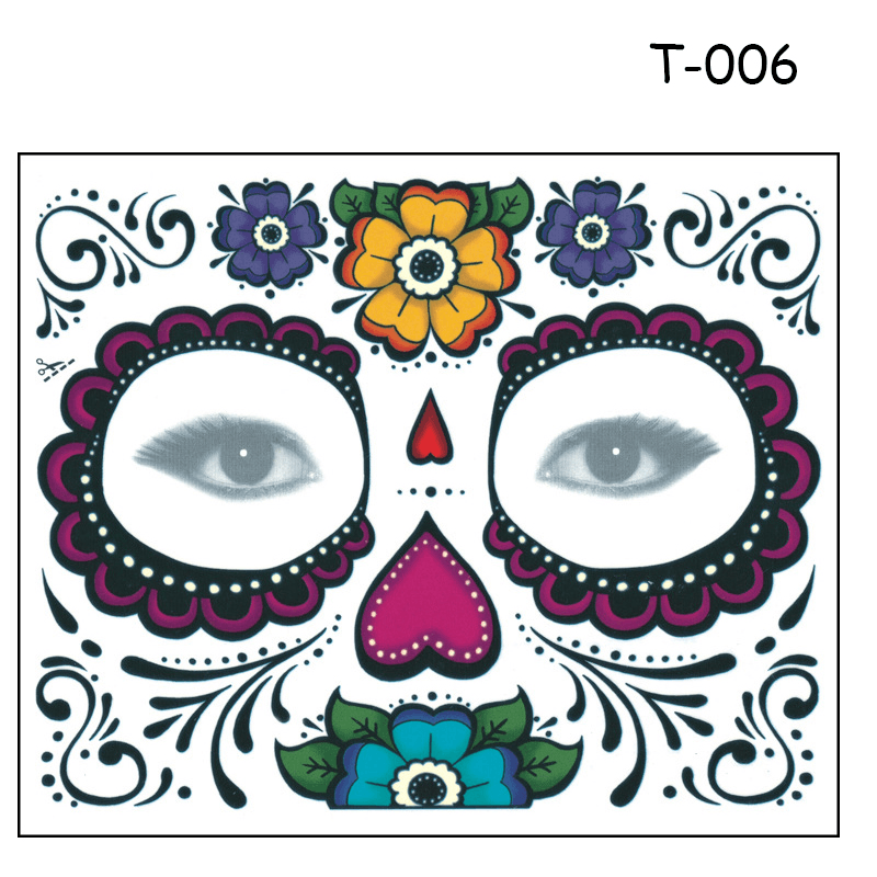 10Pcs Disposable Eyeshadow Sticker Magic Eye Face Temporary Tattoo for Halloween Party - Trendha