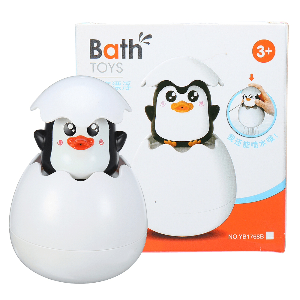 Children Bath Shower Toys Spraying Water Duck Penguim Eggs Cartoon Cute Bathroom Showering Toy - Trendha