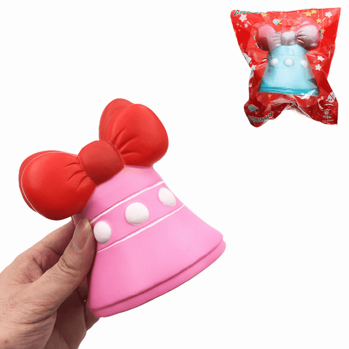 Squishyfun Jingle Bell Squishy Jumbo 12Cm Christmas Gift Decor Collection Slow Rising with Packaging Toy - Trendha