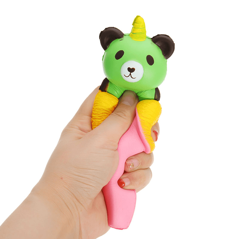 Sanqi Elan Banana Bear Squishy 18*6Cm Slow Rising with Packaging Collection Gift Soft Toy - Trendha