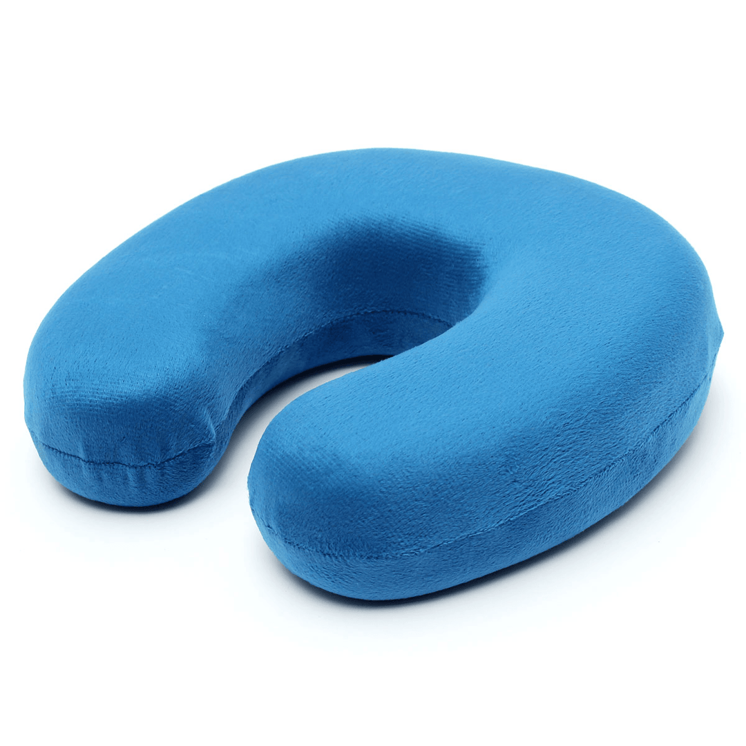 Soft Velour Memory Foam U Shaped Pillow Comfort Neck Support Car Cushion Pillow - Trendha