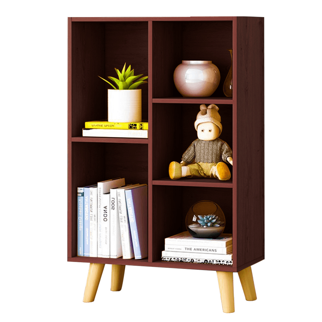 Floor Solid Wood Bookshelf E1MDF for Home Supplies - Trendha