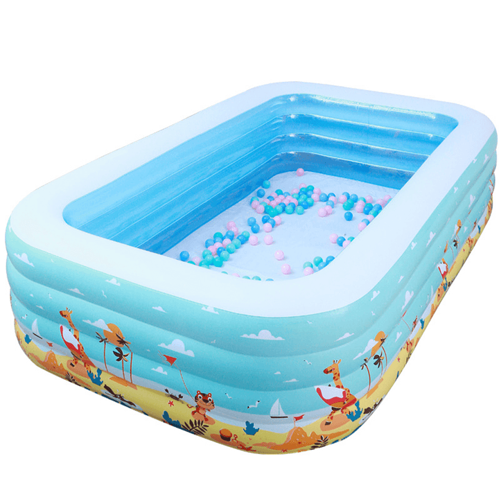 1.8/2.1/3.6M Inflatable Swimming Pool with Bottom Layer Cotton - Trendha