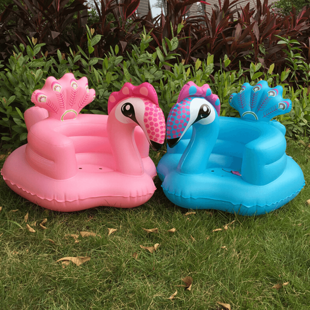 Cartoon Cute Peacock Inflatable Toys Portable Sofa Multi-Functional Bathroom Sofa Chair for Kids Gift - Trendha