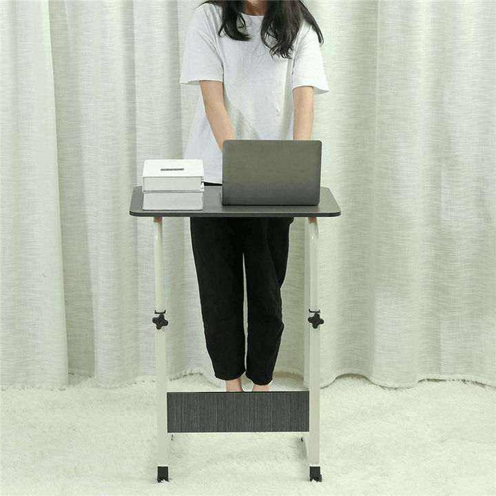 Adjustable Notebook Computer Desk Removable Laptop Table Home Office Study Table Bedside Lifting Table - Trendha