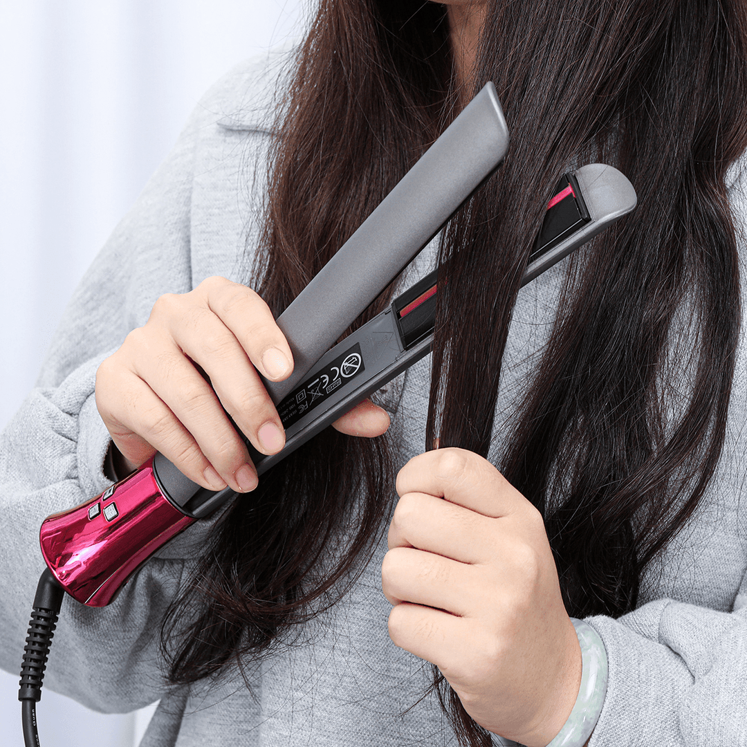 Heating Hair Styling Straightener Curler 35W Professional Hair Straightener LED Display Hair Styling Accessories - Trendha