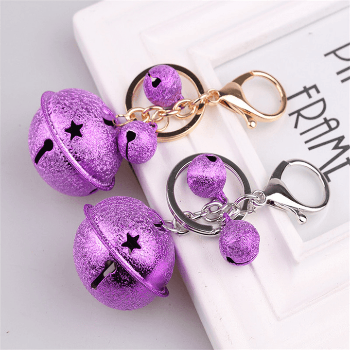 Christmas Party Home Decoration Multicolor Bells Pendant Keychain Toys for Kids Children Gift - Trendha