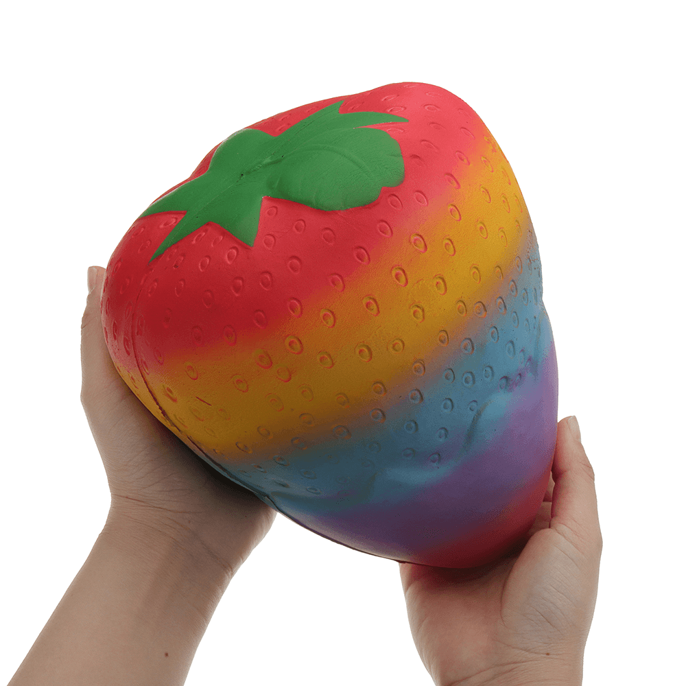 Huge Squishy Strawberry 19.5Cm Kawaii Cute Soft Giant Solw Rising Toy with Packing - Trendha