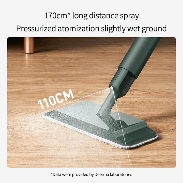 Deerma DEM-TB880 Spray Mop Wet and Dry Dual Use 280Ml Water Tank Capacity with 3-Layer Composite Structure Mop Cloth - Trendha