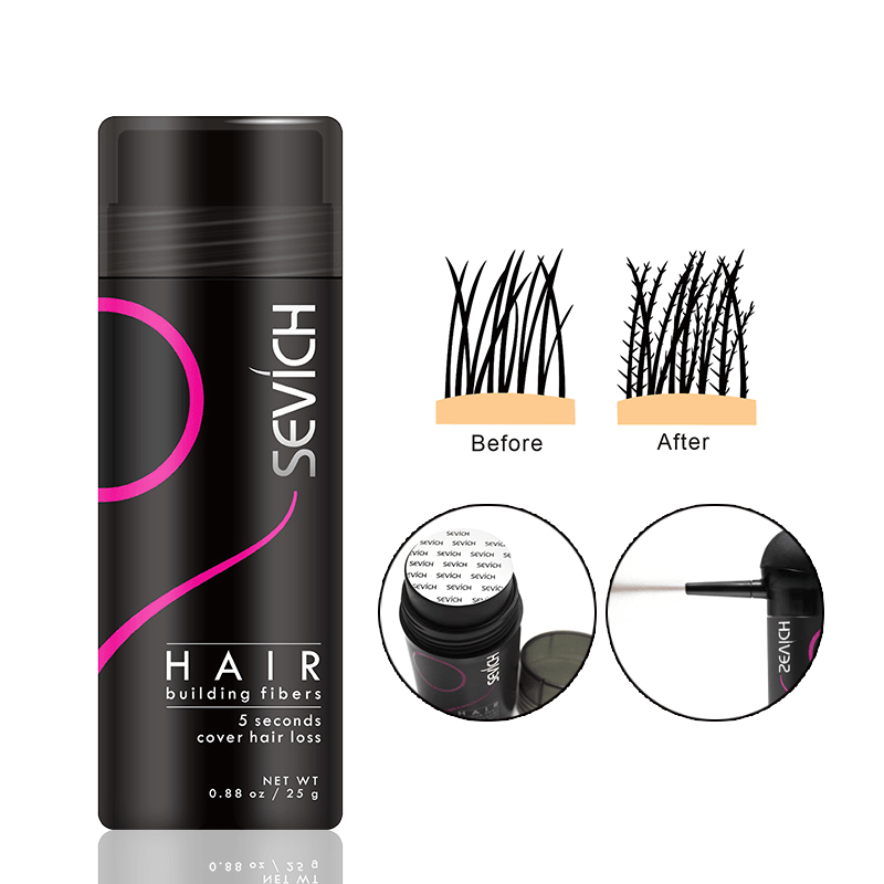 Hair Building Fibers Keratin Thicker anti Hair Loss Products Concealer Refill Thickening Fiber Hair Powders Growth Sevich 25G - Trendha