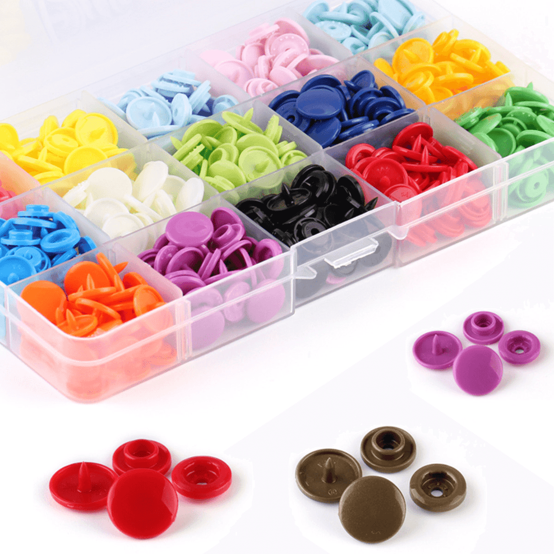 150 Sets T5 Snap Poppers Fasteners Press Studs Snaps Starter Plastic 1 Pliers - Trendha