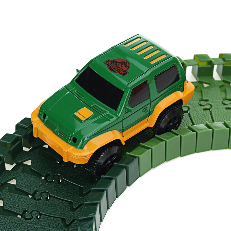 Over 100PCS DIY Assembling Building Dinosaur Track Electric Car Orbit Series Kids Christmas Gift Toy - Trendha