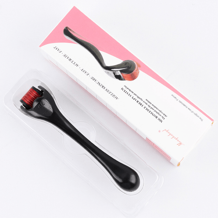 540 Titanium Micro Needle Skin Roller Beard Hair Growth Skin Care 0.25-2.5MM - Trendha