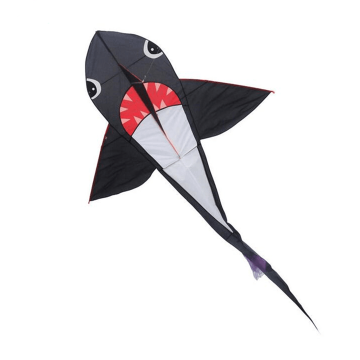 55/77 Inches Big Size Shark Kite Kid Outdoor Play Toys without Line Winder - Trendha