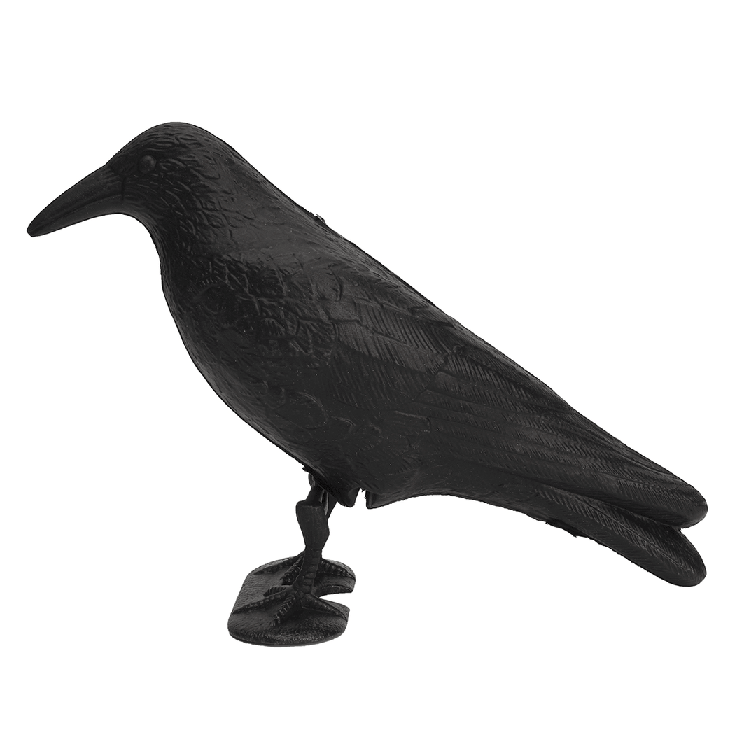 Black Crow Decoy Realistic Bird Pigeon Deter Scarer Scarecrow Mice Pest - Trendha