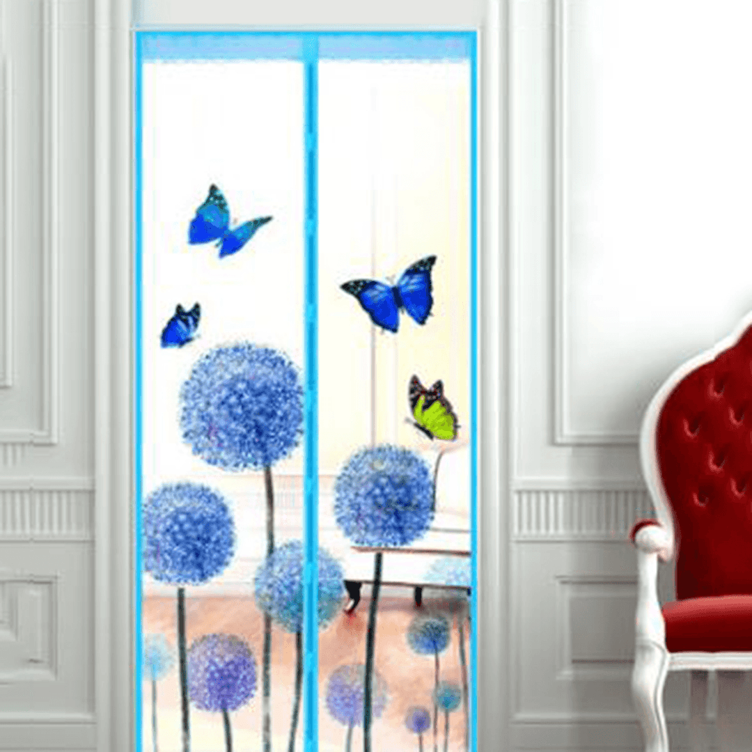 Door Curtain Magnetic Fly Bug anti Insect Mosquito Encrypt Screen Protector Butterfly Pattern Door Curtains - Trendha