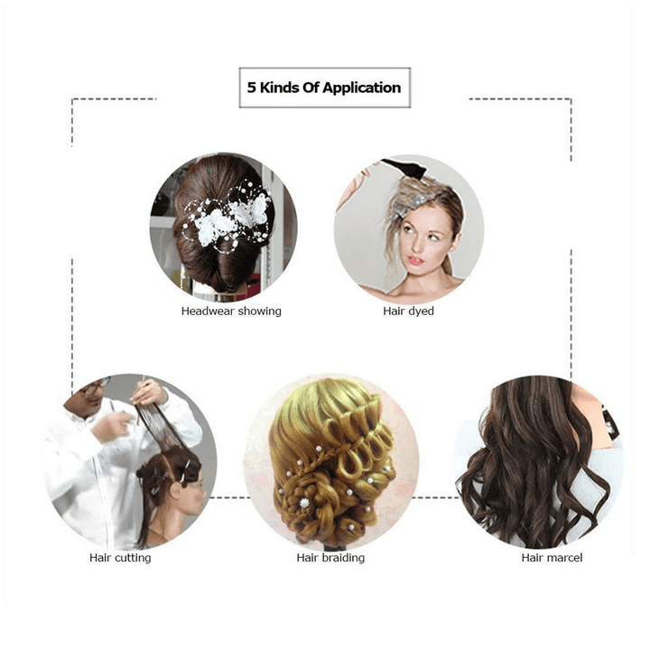 26'' 90% Real Human Hair Mannequin Head Hairdressing Training Head Model Salon - Trendha