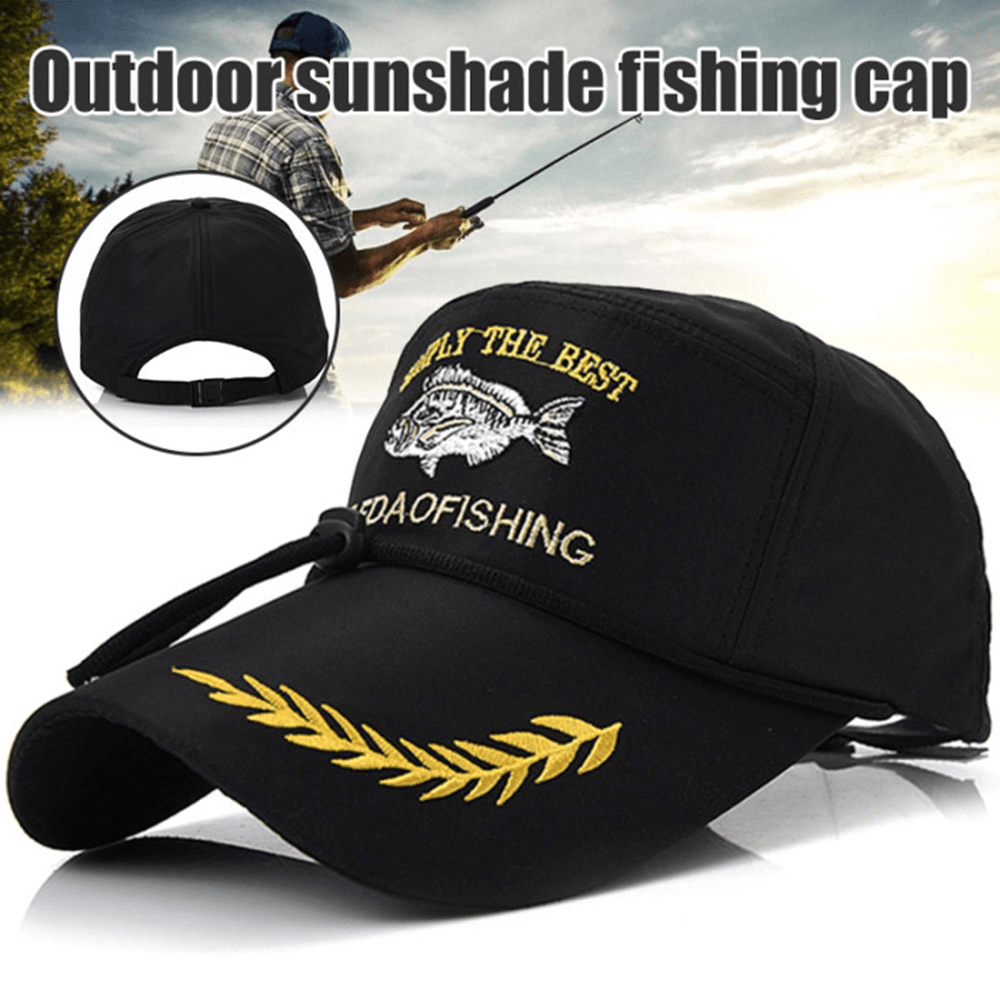 Men Outdoor Fishing Cap Cartoon Fish Pattern Sun Protection Camping Cycling Baseball Hats Ivy Cap - Trendha