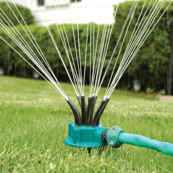 360° Sprinkler Garden Irrigation Multi-Nozzle Lawn Green Roof Cooling Rotation Sprayer - Trendha