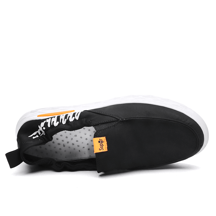 Men Umbrella Cloth Soft Breathable Sport Elastic Slip-On Casual Shoes - Trendha