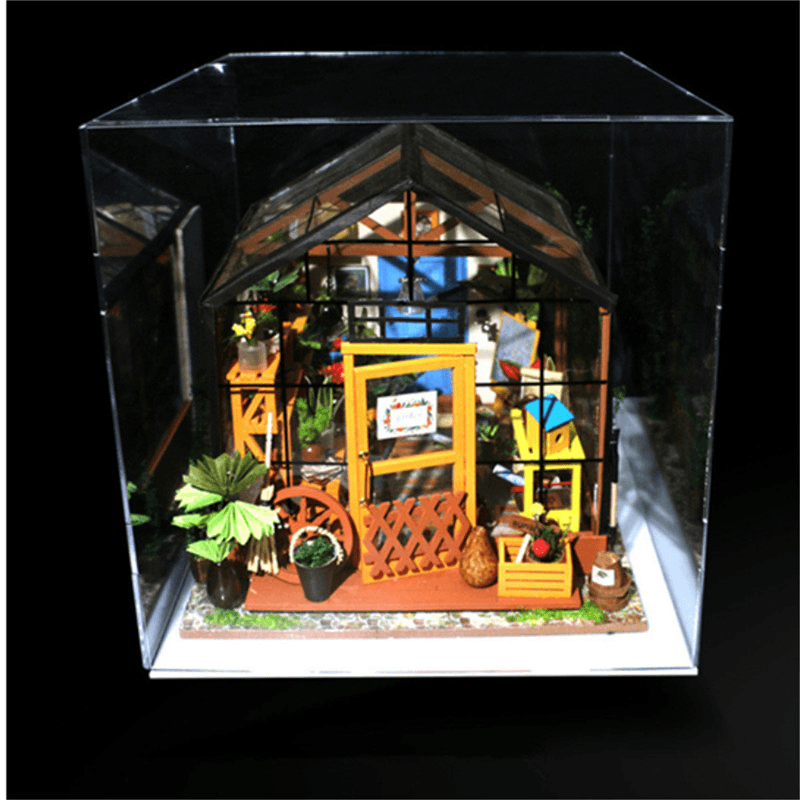 Robotime Miniature Green Garden with Furniture Children Adult Model Building Kits Doll House - Trendha
