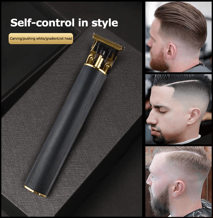 USB Rechargeable Ceramic Trimmer Barber Hair Clipper Machine Hair Cutting Beard Trimmer Hair Men Haircut Styling Tool - Trendha