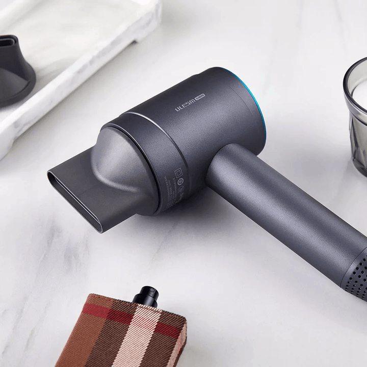ULESM Professional Portable Leafless Hair Dryer Magnetic Nozzle Noise Reduction Thermostatic Negative Ion Hair Drier Air Mode from Xiaomi Youpin - Trendha