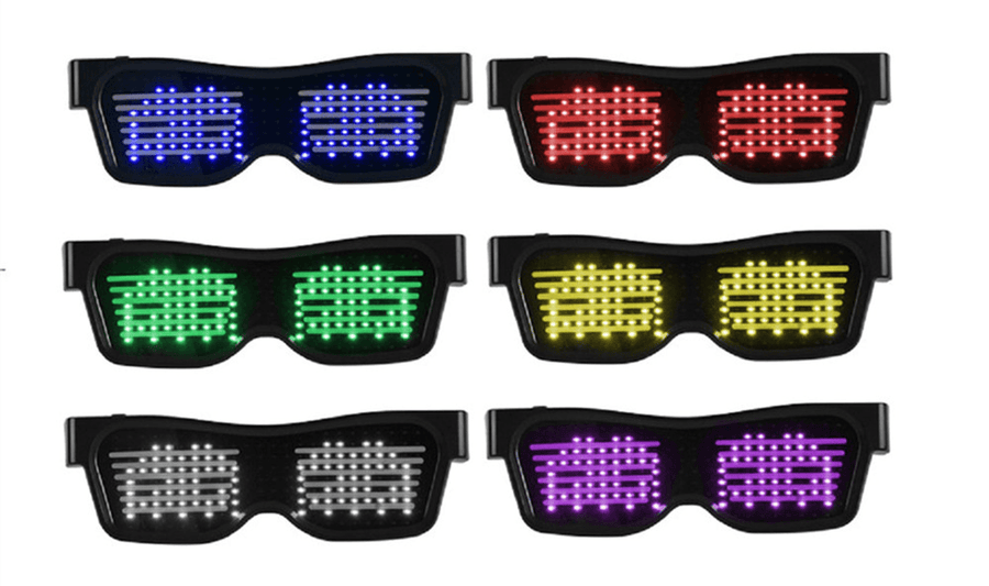 LED Glasses Bluetooth Control Christmas Bar Party Decoration Toys USB Charging - Trendha