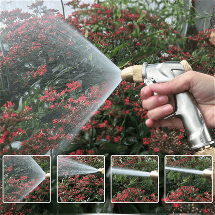 Expandable Garden Telescopic Magic Hose Plastic Car Wash Hose Metal Sprayer Outdoor Garden Watering Pipe - Trendha