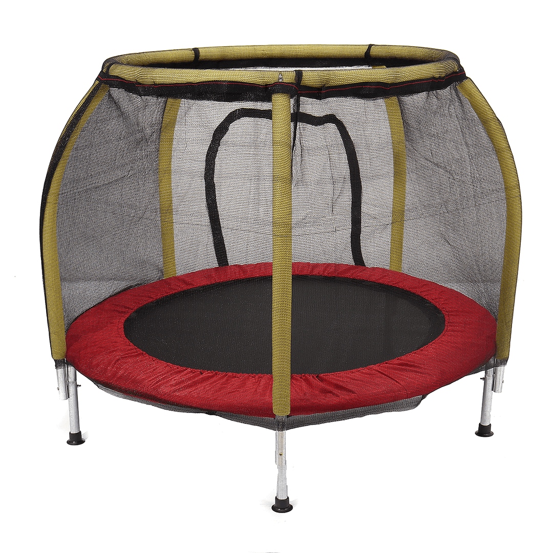 150KG Children Trampoline round Mute Fitness Safety Jumping Child Fitness Protection Bed Furniture Indoor Playground - Trendha