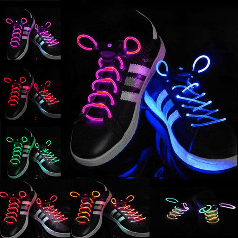 1 Pair Cool 19 Color for Pick LED Flashlight up Glow Shoelaces Party Decoration Toys - Trendha