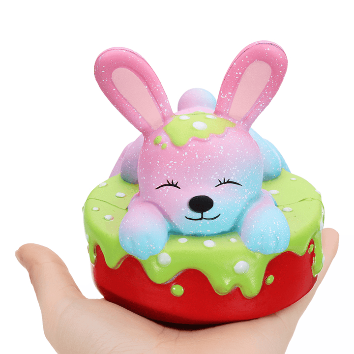 Oriker Squishy Rabbit Bunny Cake Cute Slow Rising Toy Soft Gift Collection with Box Packing - Trendha